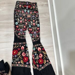 Yoga Democracy Rustica Printed Bell Bottoms